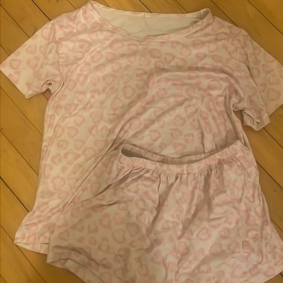 Shein Pink Pajama Set - Picture 2 of 2